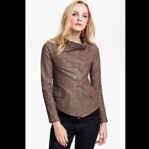Q40 Asymmetrical Leather Jacket